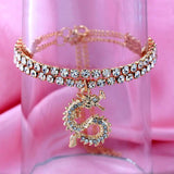 Dragon Anklet Bling Crystal Tennis Chain Women Foot Jewelry