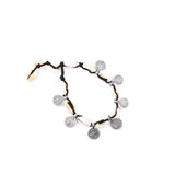 Vintage Silver Coin Pendant Anklet Boho Beach Jewelry