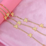 Punk Women's Anklets Summer Wild Butterfly Foot Bracelets Rhinestone Chain
