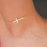 Summer Stainless Steel Cross Anklet Beach Foot Jewelry Gift