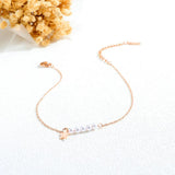 Bohemia Beach Chain Anklets Simulated Pearl Star Charm Jewelry