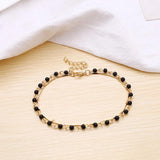 Acrylic Beaded Double Layer Anklet Sweet Romantic Girls Jewelry
