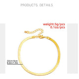 Snake Bone Chain Anklets Alloy Summer Accessories