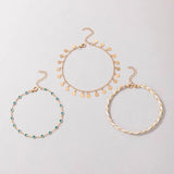 Boho Style Braided Rope Pendant Anklet