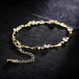 Chromatic Crystal Rhinestone Leg Chain Anklet - Foot Jewelry for Women