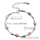 Chromatic Crystal Rhinestone Leg Chain Anklet - Foot Jewelry for Women
