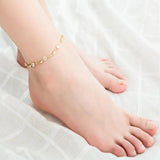Chromatic Crystal Rhinestone Leg Chain Anklet - Foot Jewelry for Women