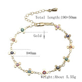 Flower Copper Alloy Anklet For Women Foot Jewelry