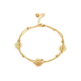Stainless Steel Daisy Flowers Anklet Rose Foot Chain