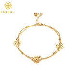 Stainless Steel Daisy Flowers Anklet Rose Foot Chain