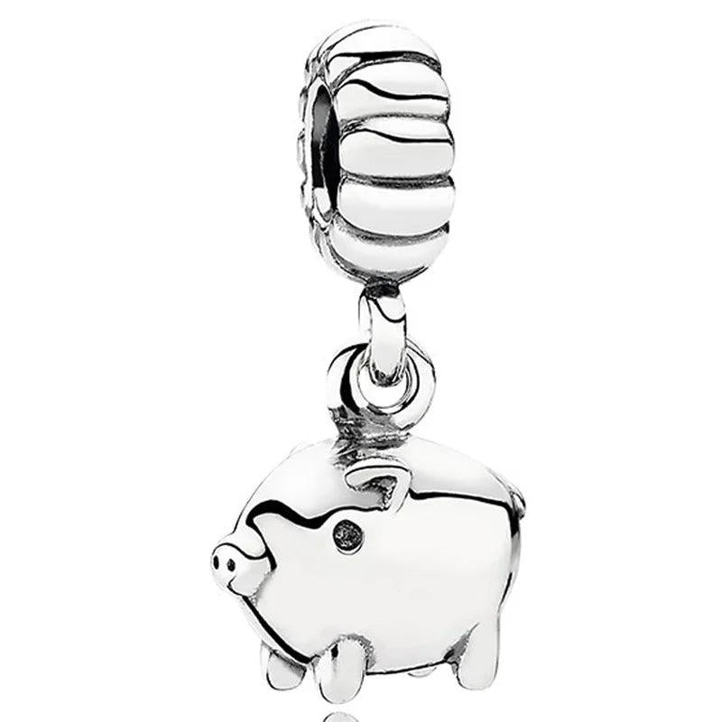 Authentic Chinese Zodiac Snake Rabbit Dog Charm 925 Silver Bead