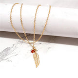 Bead Feather Anklet for Women Summer Beach Accessory