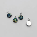 925 Silver Crystal Cluster Charms DIY Jewelry Findings