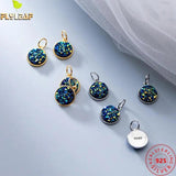 925 Silver Crystal Cluster Charms DIY Jewelry Findings