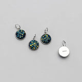925 Silver Crystal Cluster Charms DIY Jewelry Findings