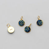 925 Silver Crystal Cluster Charms DIY Jewelry Findings