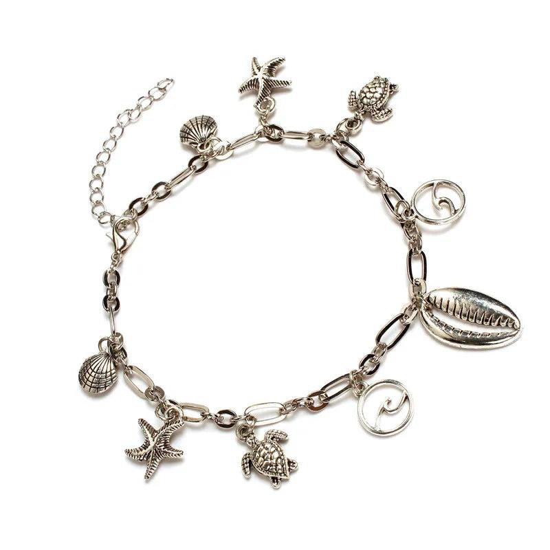 Turtle Shell Beach Anklet Sweet Summer Chain for Women Anklet Jewelry