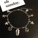 Turtle Shell Beach Anklet Sweet Summer Chain for Women Anklet Jewelry