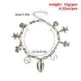 Turtle Shell Beach Anklet Sweet Summer Chain for Women Anklet Jewelry