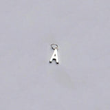 925 Sterling Silver Letter Charms A-Z DIY Necklace Findings Jewelry Accessory