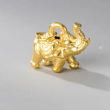S999 Sterling Silver Elephant Pendant DIY Bracelet Necklace Accessory