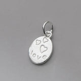 Vintage 925 Sterling Silver Heart Pendant DIY Charms