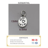 Vintage 925 Sterling Silver Heart Pendant DIY Charms