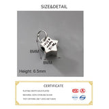 Real 925 Silver Star Pentagram Pendant for DIY Necklace Bracelet