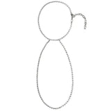 Stonefans Rhinestone Anklet Leg Jewelry for Women