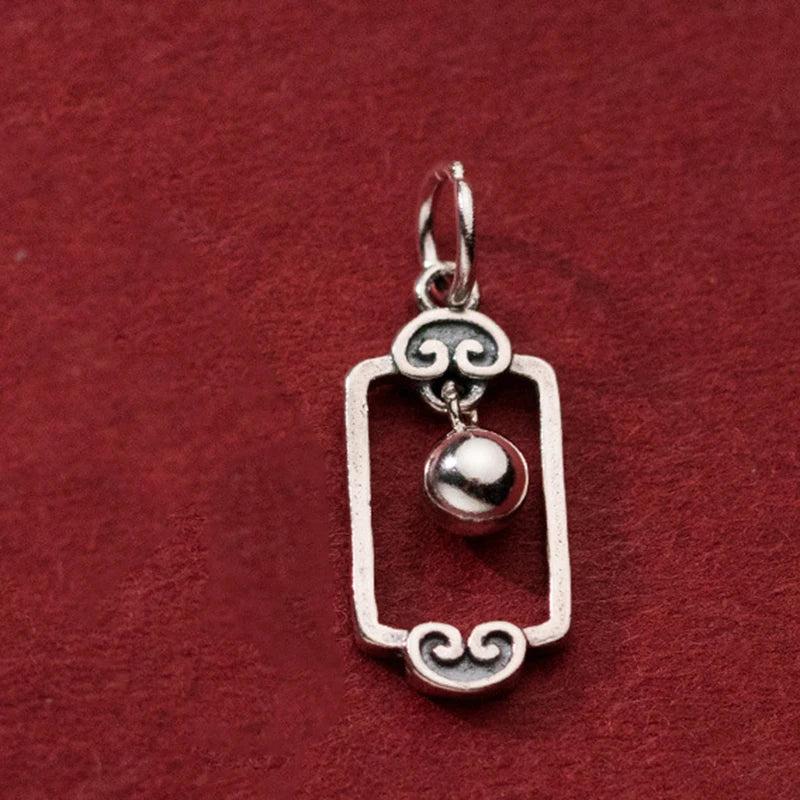 925 Silver Ruyi Bell Pendant Charms for DIY Bracelet