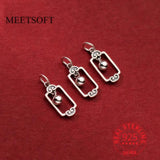 925 Silver Ruyi Bell Pendant Charms for DIY Bracelet