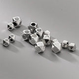S925 Sterling Silver Polygon Pendant Charms for DIY Bracelet Necklace