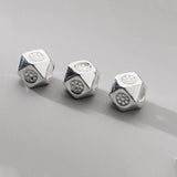 S925 Sterling Silver Polygon Pendant Charms for DIY Bracelet Necklace