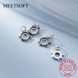 925 Silver tortoise Charms DIY Jewelry Accessory Gift