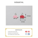 925 Silver Elephant Animals Charms for DIY Jewelry