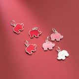 925 Silver Elephant Animals Charms for DIY Jewelry