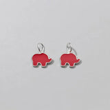 925 Silver Elephant Animals Charms for DIY Jewelry