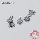 925 Sterling Silver Longevity Lock Charm for DIY Jewelry