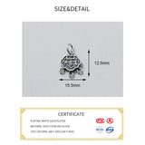 925 Sterling Silver Longevity Lock Charm for DIY Jewelry