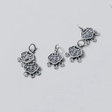 925 Sterling Silver Longevity Lock Charm for DIY Jewelry