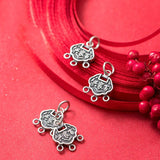 925 Sterling Silver Longevity Lock Charm for DIY Jewelry