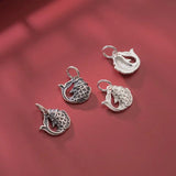 925 Silver Fish Charms for DIY Necklace Making