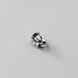 925 Silver Matte Bells Charms DIY Jewelry Necklace Bracelet Accessory