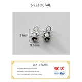 925 Silver Matte Bells Charms DIY Jewelry Necklace Bracelet Accessory