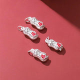 925 Sterling Silver Peanut Blessing Charms for DIY Jewelry Necklace