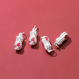 925 Sterling Silver Peanut Blessing Charms for DIY Jewelry Necklace