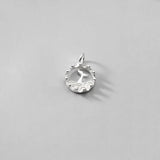 925 Sterling Silver Dolphin Disc Charms for DIY Jewelry