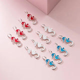 925 Sterling Silver Hippocampus Animals Charm for DIY Jewelry