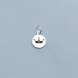 925 Silver Crown Dangle Charms DIY Jewelry