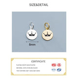 925 Silver Crown Dangle Charms DIY Jewelry